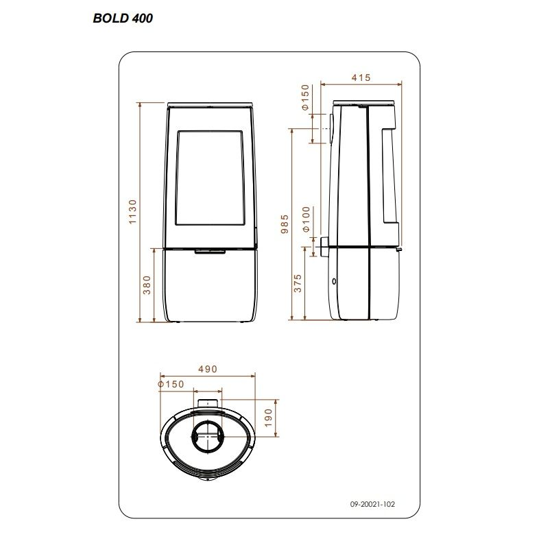 Печь Dovre Bold 400/E14 