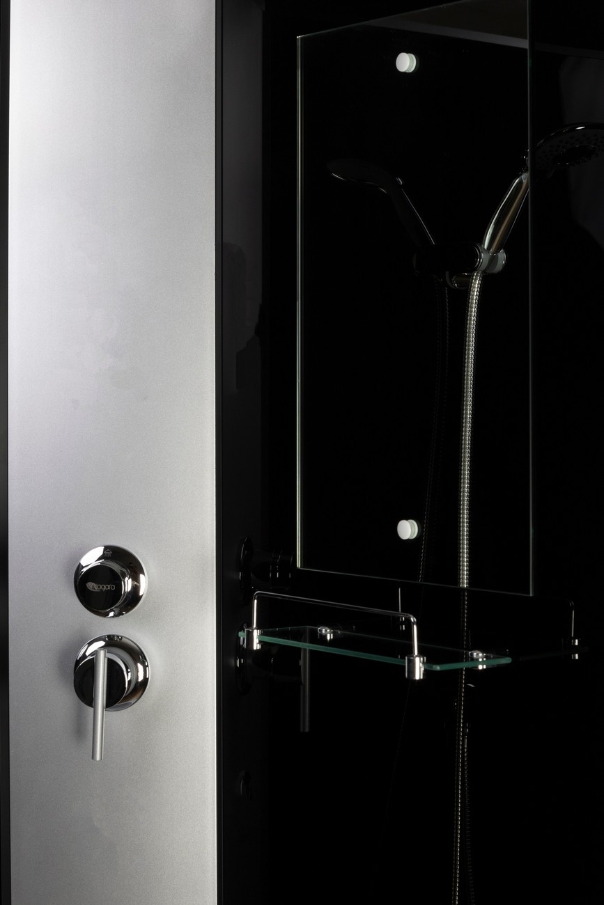 Душевая кабина Niagara Classic NG-3503-14BKT (80х80х210) средний поддон(26см),стекло тонированное,4 места 