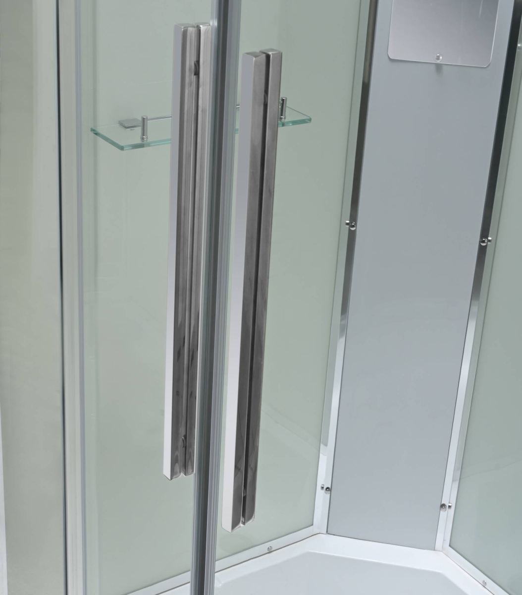 Душевая кабина AvaCan EM3912LT/EM3912RT 78151/78145, 120 x 90 см, с крышей, поддон средний, левая/правая, стекло прозрачное, профиль хром 