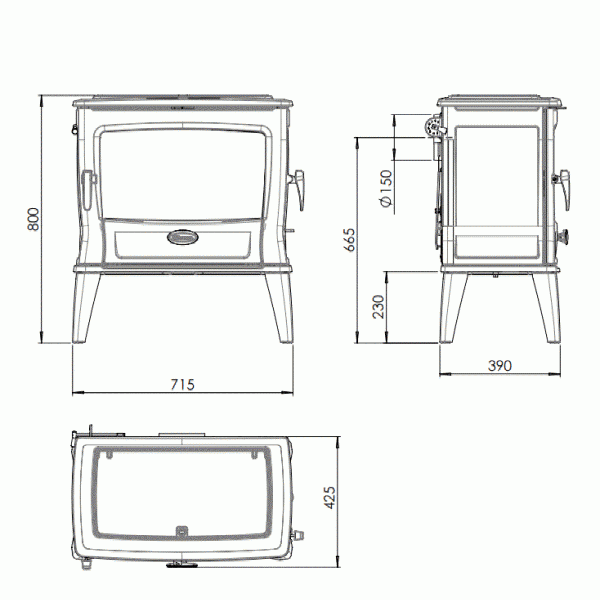 Печь Dovre Tai55WD 