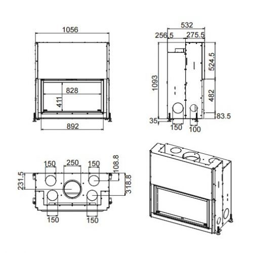 Каминная топка MCZ Forma 95 