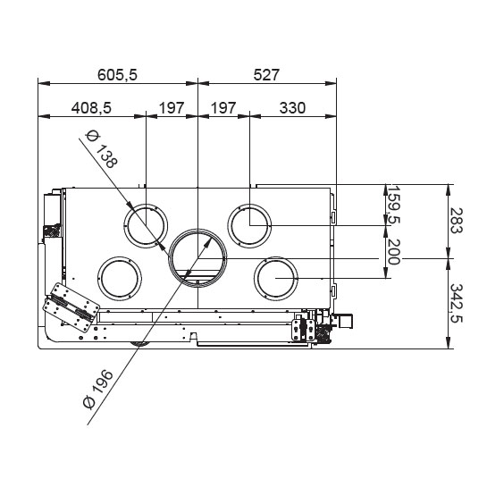 Каминная топка Palazzetti Ecomonoblocco WT 86L V13ET 