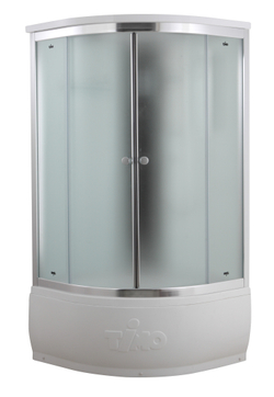 Душевая кабина Timo Comfort T-8890F Fabric Glass, стекло матовое, 90 x 90 см 