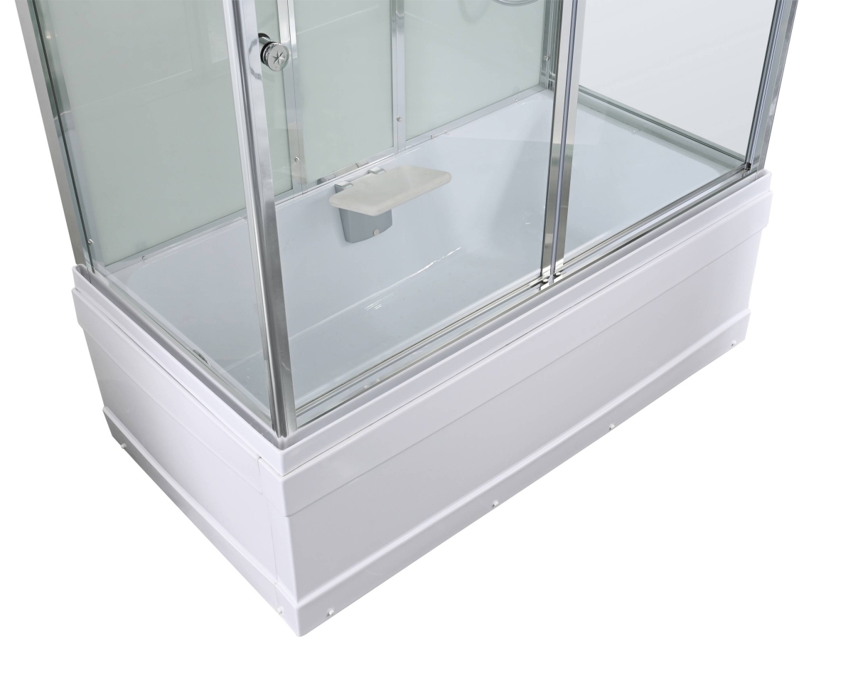 Душевой бокс AvaCan V5015 78255, 150 x 85 см, с крышей, поддон высокий, стекло прозрачное, профиль хром 
