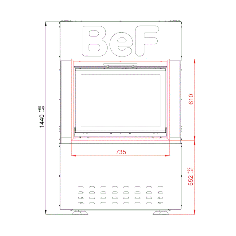 Каминная топка BeF Feel S 7 