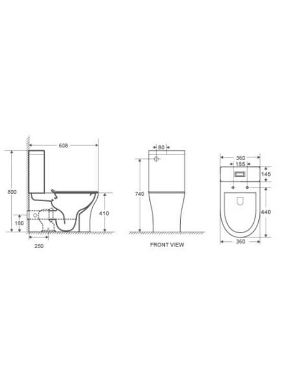 WW TELBACH 001 GL-WT Унитаз компакт 