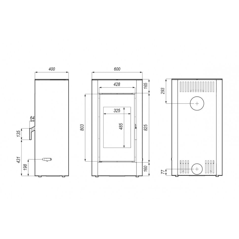 Печь камин DEFRO HOME SOLUM 9кВт белая сталь 