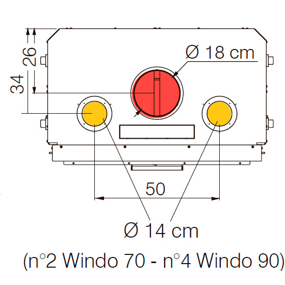 Каминная топка EdilKamin WINDO 90 N, NERO 