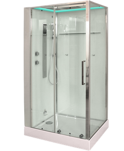 Душевая кабина Timo Premium H-520L /H-520R, 120 x 90 см, c крышей, средний поддон, стекла прозрачные, профиль хром, левый/правый 