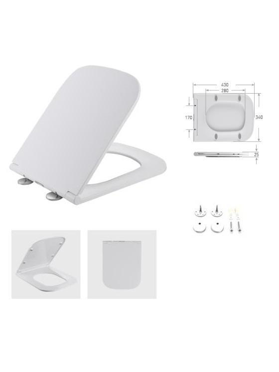 WeltWasser WW 5021 GL-WT Сиденье для унитаза. Белый 