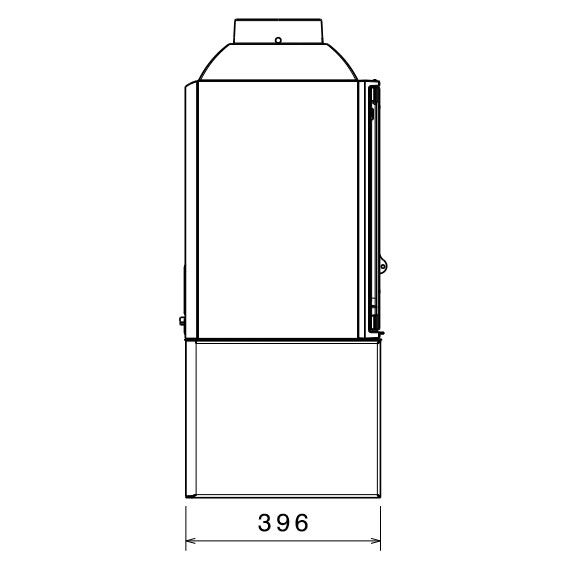 Печь LCI 5 GDF Stove, двусторонняя (Liseo Castiron) 