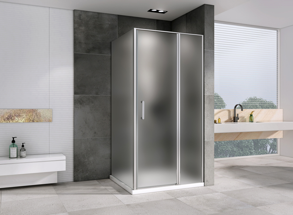 Душевой уголок Abber Sonnenstrand, 120 х 85 см, стекло матовое, профиль хром, AG04120MS-S85M 
