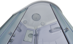Душевой бокс Timo Standart T-5520L Г/М/T-5520R Г/М, 120 x 85 см, c крышей, с гидромассажем, высокий поддон, стекла прозрачные, профиль хром, левый/правый 