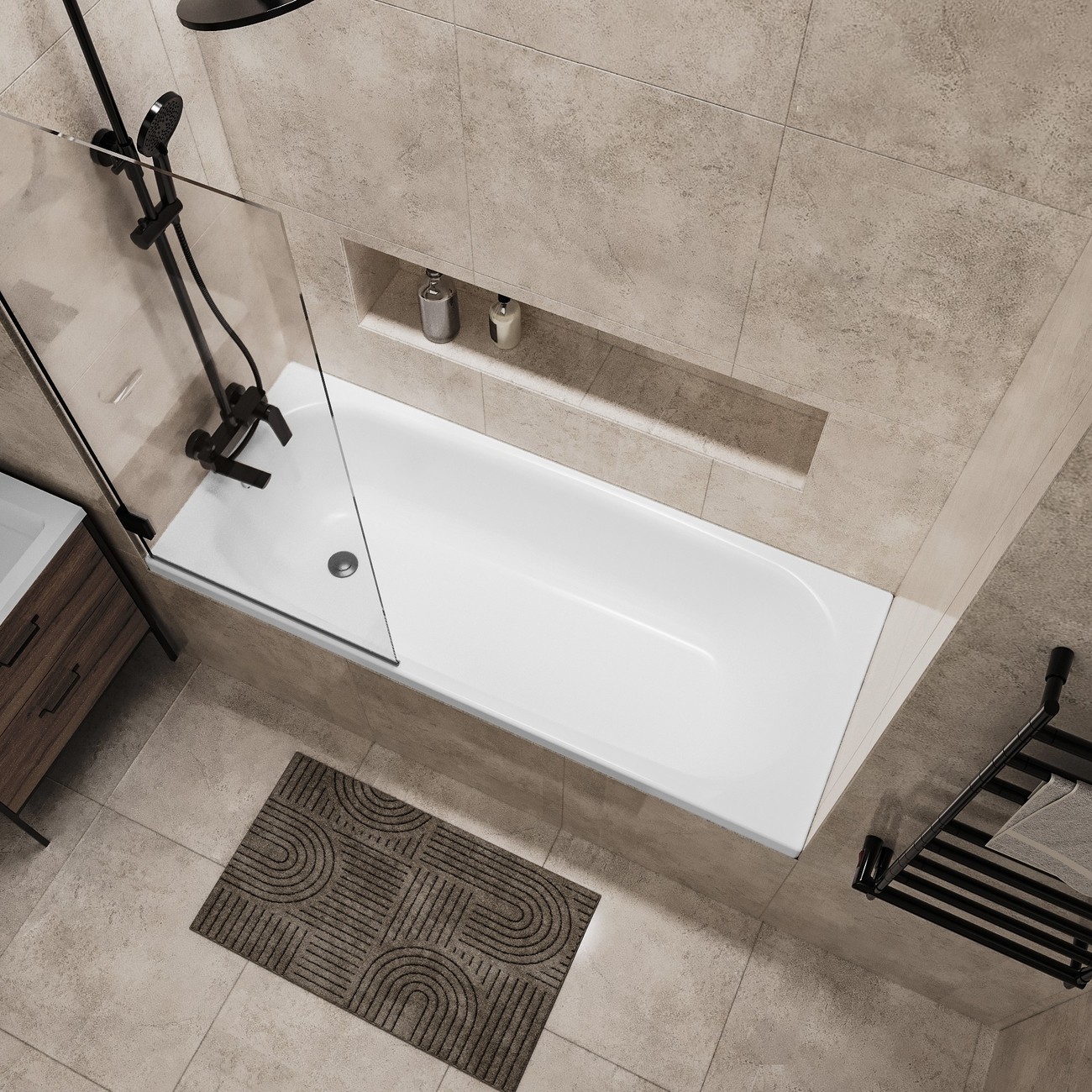 Ванна акриловая Niagara Brava NG-B15070 (150х70х35) 