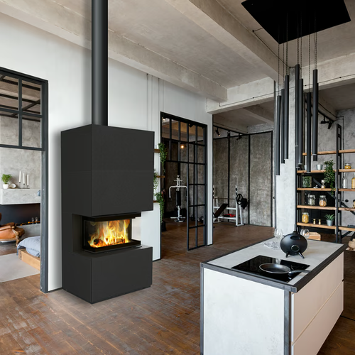 Каминокомплект  Home Easy Box Indian Black с топкой NBC 