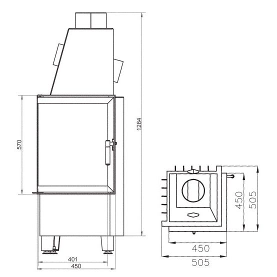 Каминная топка Hark 500/57 K ECOplus T1 