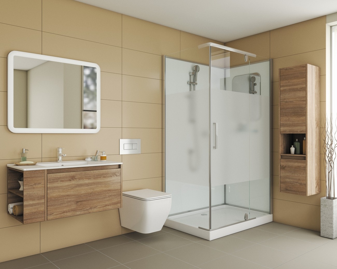 Душевая кабина Grossman Classic GR172QR (120х80х205) дверь распашная,4 места 