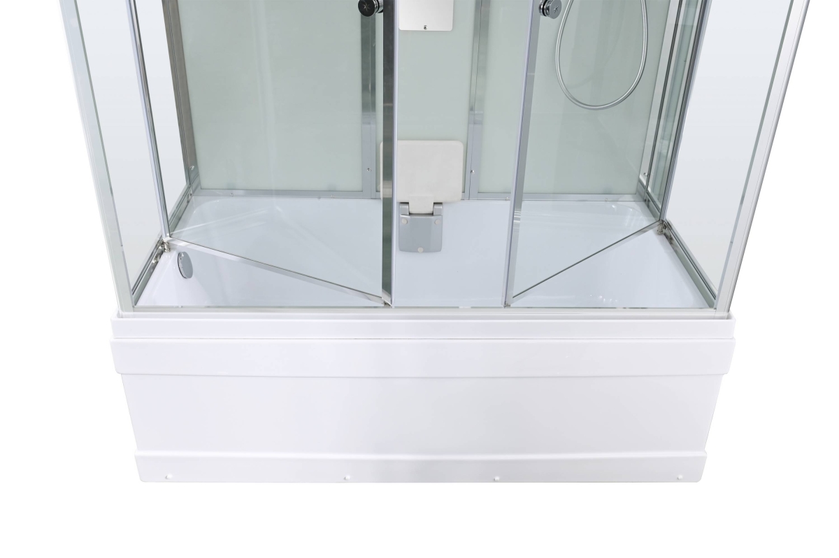 Душевой бокс AvaCan V5015 78255, 150 x 85 см, с крышей, поддон высокий, стекло прозрачное, профиль хром 