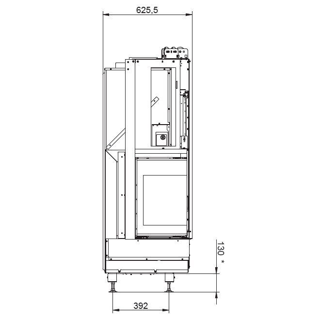 Каминная топка Palazzetti Ecomonoblocco WT 86L V13ET 