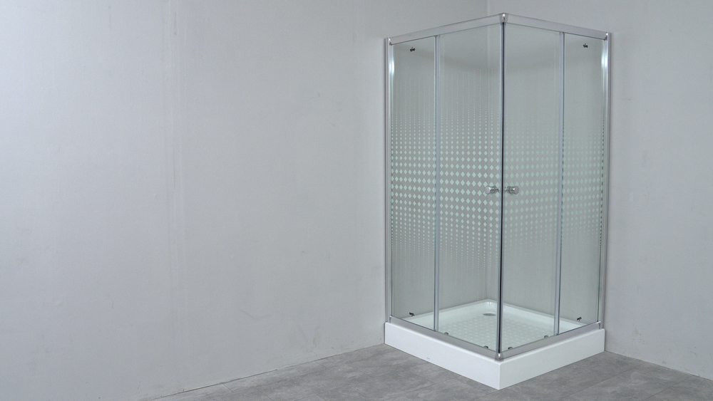 Душевой уголок Timo TL-1102R Romb Glass, стекло прозрачное с узором, 100 х 100 х 200 см 