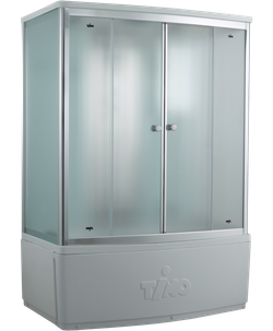 Душевой бокс Timo Comfort T-8840F Fabric Glass, стекло матовое, 140 x 88 см 