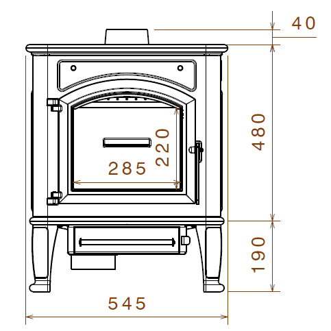 Печь LCI Premium lux (Liseo Castiron) 