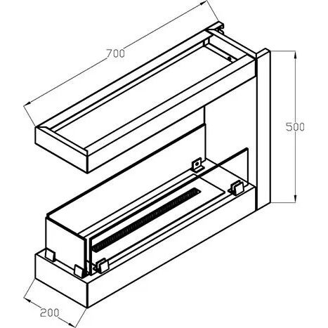 Биокамин Silver Smith CONCEPT 2U 