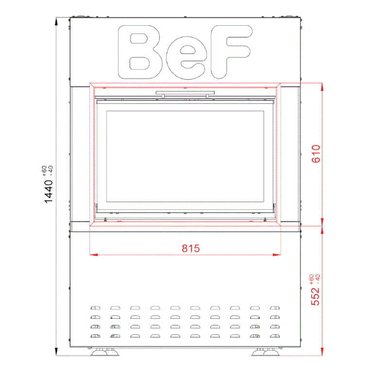 Каминная топка BeF Feel S 8 