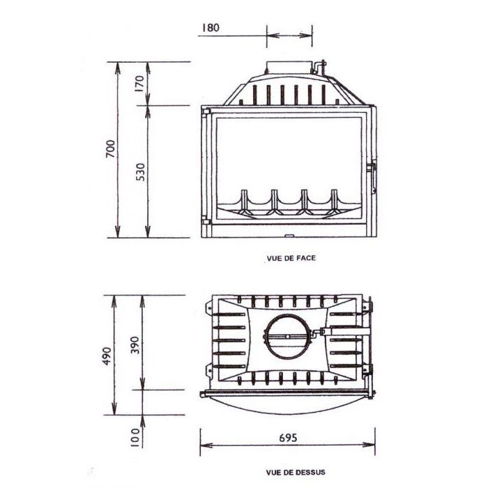 Каминная топка Fabrilor DECO 735 