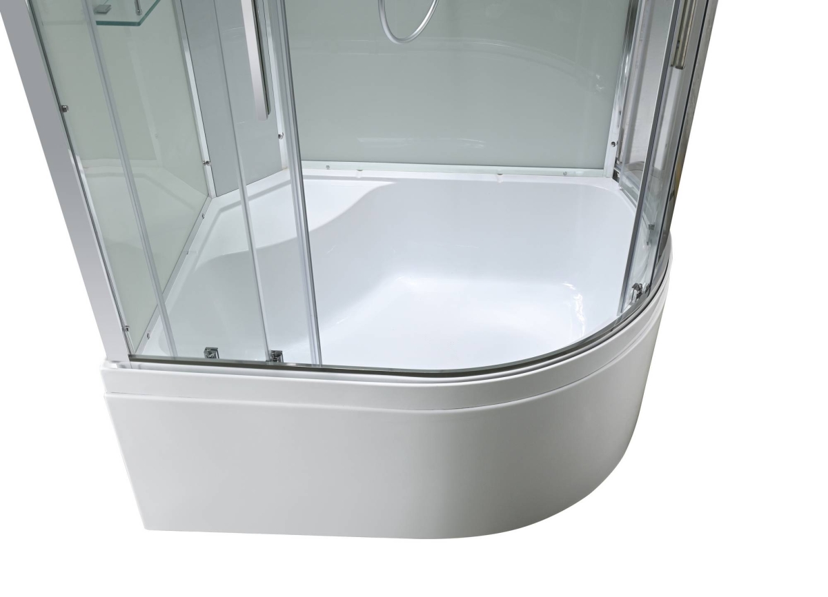 Душевая кабина AvaCan EM5811LNT/EM5811RNT 78188/78182, 110 x 80 см, без крыши, поддон высокий, левая/правая, стекло прозрачное, профиль хром 