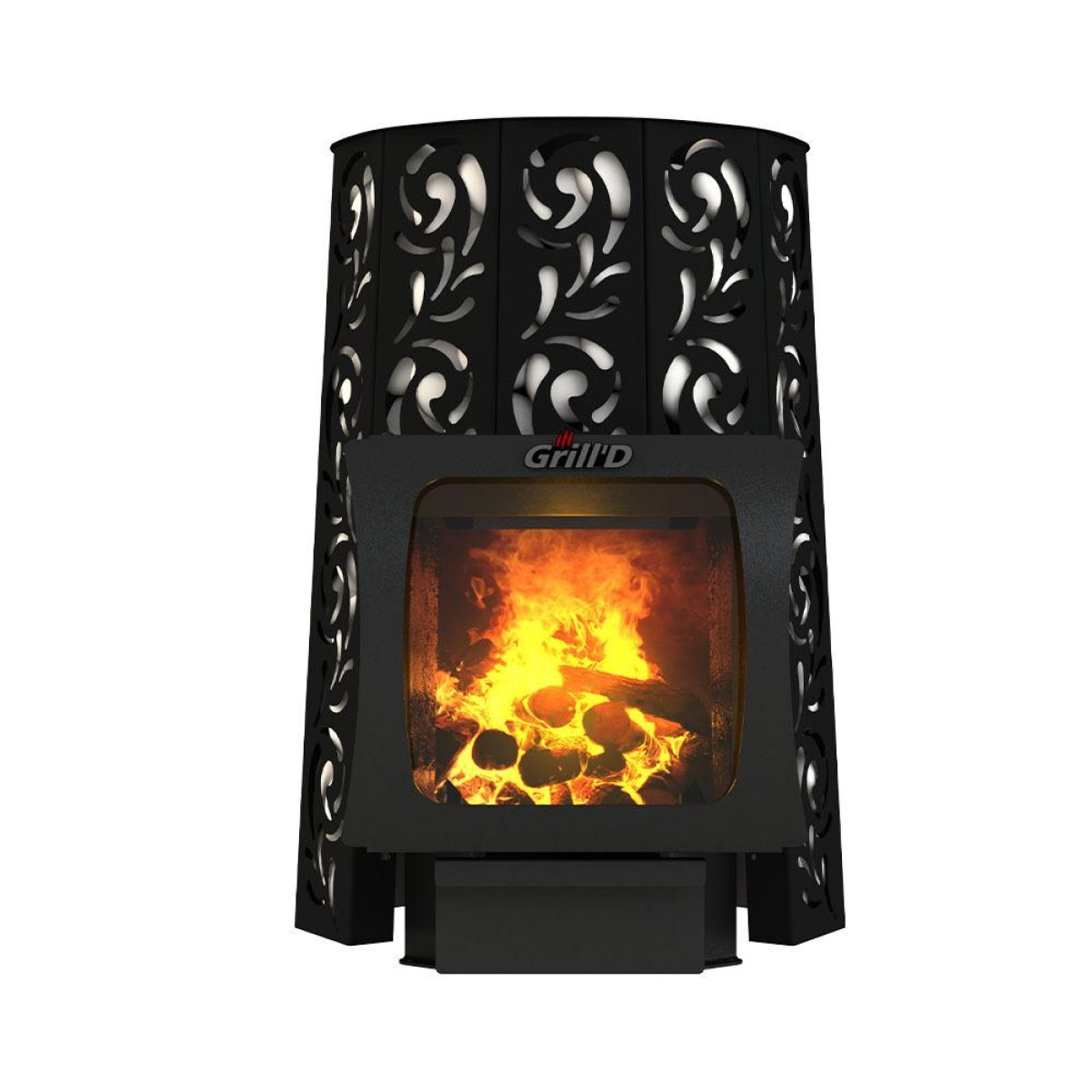 Дровяная печь для бани Grill’D Violet Long Window Max Pro 