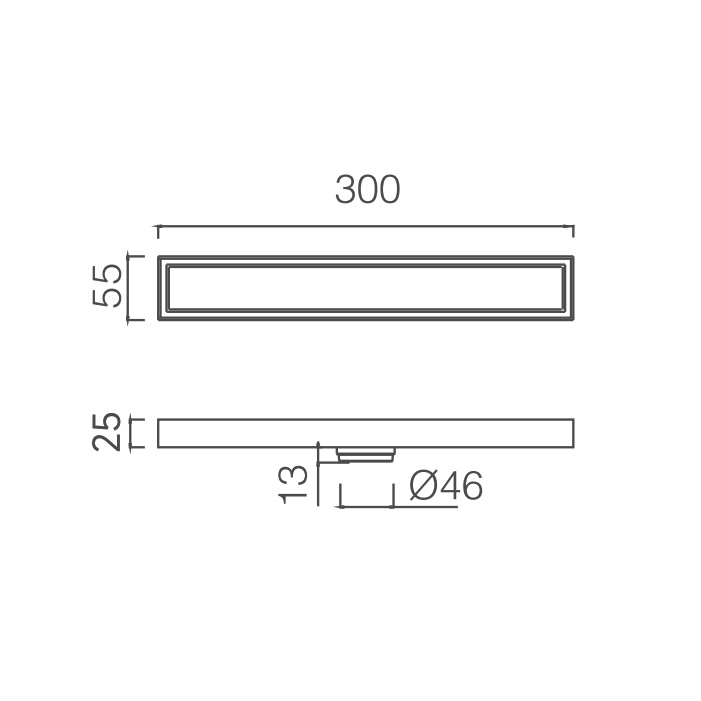 Душевой лоток ABBER AE796300NG никель 