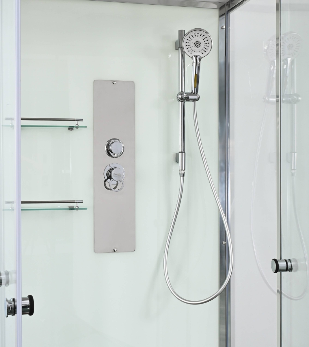 Душевая кабина AvaCan V2090N 78242, 90 x 90 см, без крыши, поддон низкий, стекло прозрачное, профиль хром 