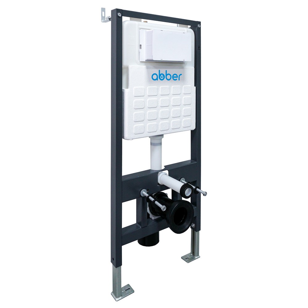 Инсталляция с унитазом Abber Bequem AC1100T-AC0105-AC0121RG, сиденье микролифт, смыв Торнадо, клавиша смыва золото розовое, белый, комплект 