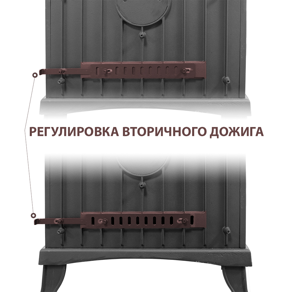 Печь-камин Везувий KZ-14S "Антрацит" 