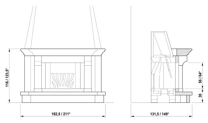 Облицовка BOLZANO CORNER (Palazzetti) 