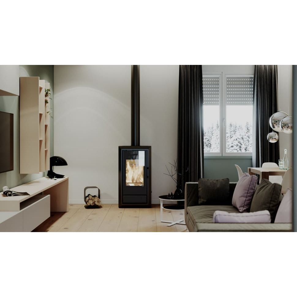 Печь камин DEFRO HOME IGNIS 9кВт белая сталь 