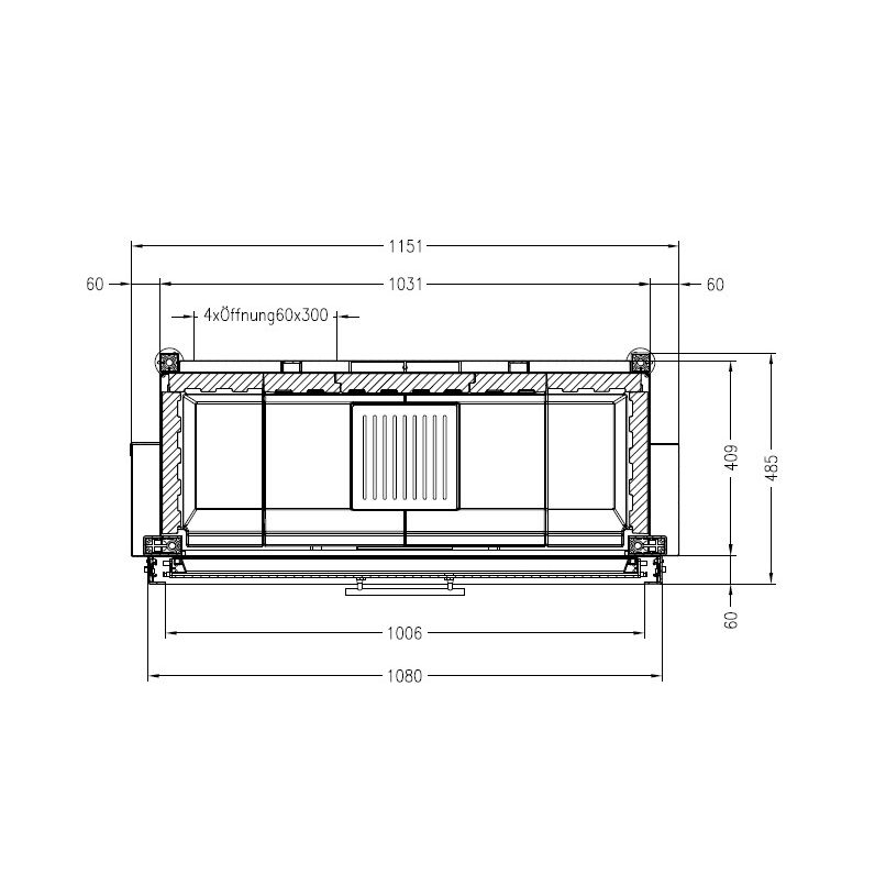 Каминная топка SPARTHERM Linear 4S Varia Bh 