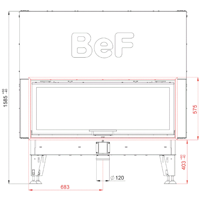 Каминная топка BeF Therm V 10 C 