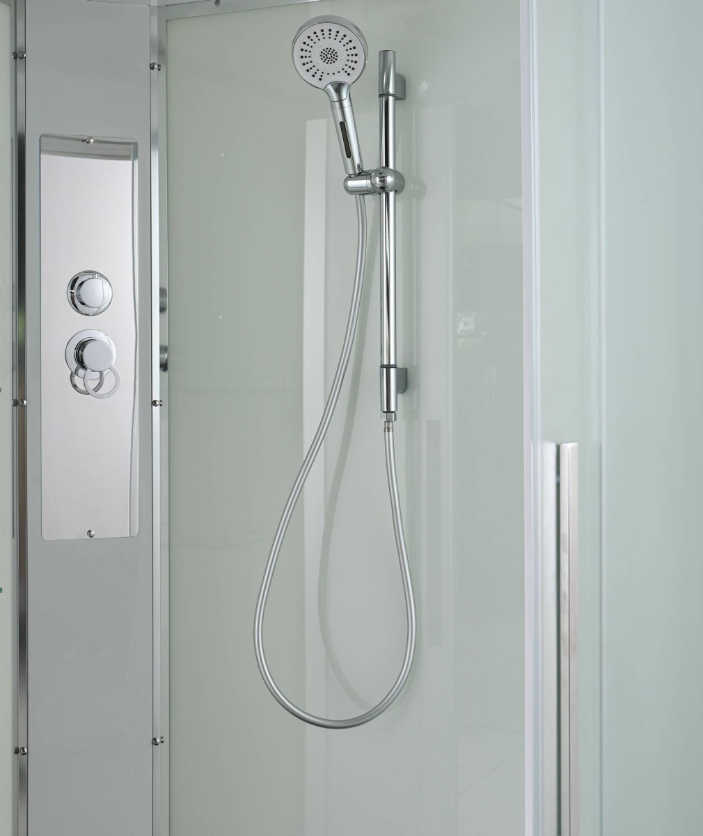 Душевая кабина AvaCan EM5912L/EM5912R 78208/78202, 120 x 90 см, с крышей, поддон высокий, левая/правая, стекло матовое, профиль хром 