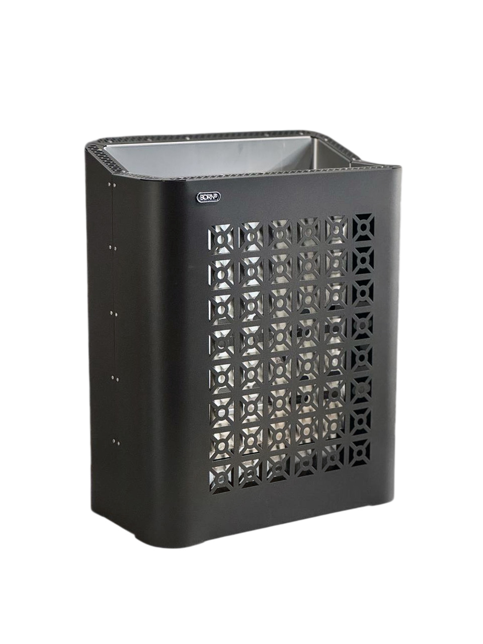 Электрическая каменка BORN® FIRE BLACK (ОГОНЬ ЧЕРНЫЙ) 45E 4,5 кВт, для сауны и бани с выносным управлением 