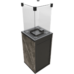 Нагреватель газовый PATIO/G31/37MBAR/Q/N/P/G - NATURALI PIETRA GREY, пульт 