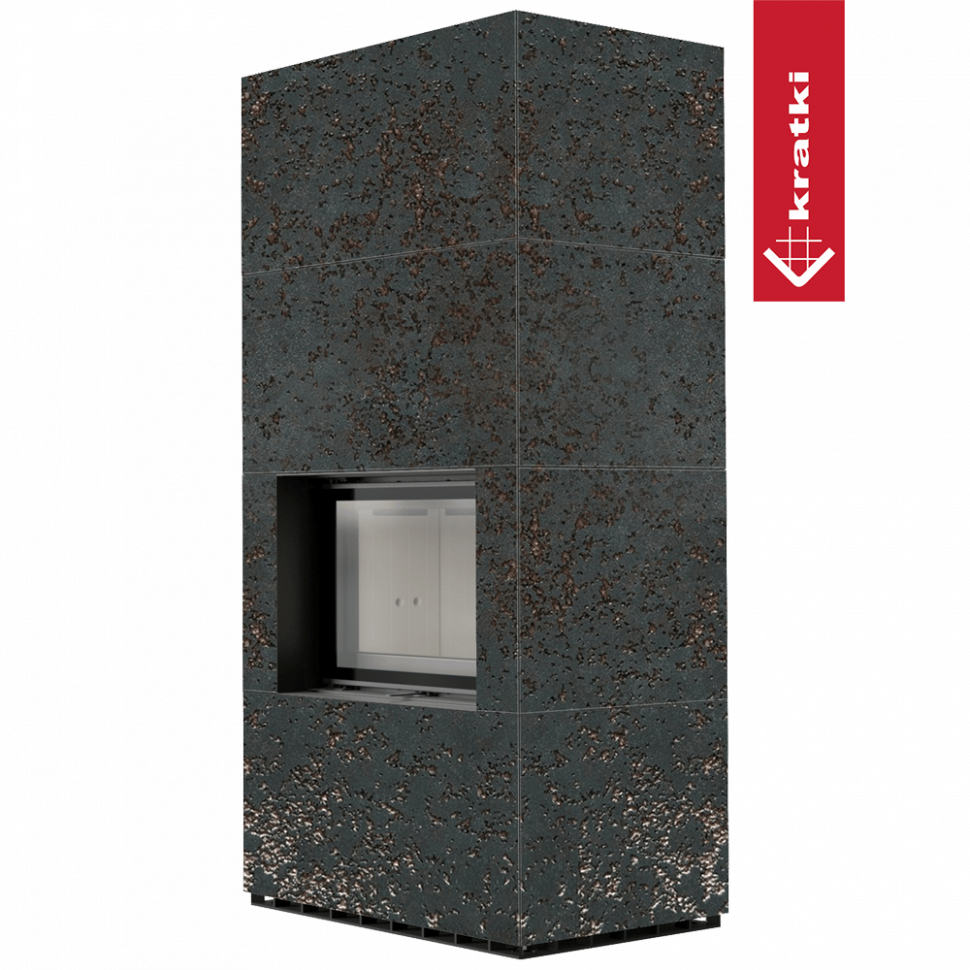 Каминокомплект Kratki PRO FLOKI OXIDE NERO 