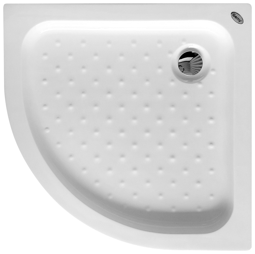 Душевой поддон Gemy ST06T 80 x 80 см, четверть круга, белый 