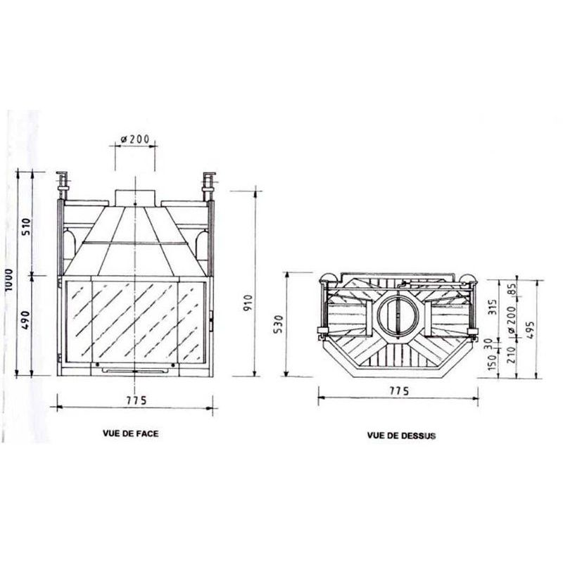 Каминная топка Fabrilor DECO 790 DO BR 