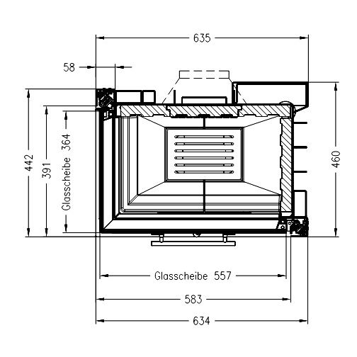 Каминная топка SPARTHERM Varia 2L-55h светлый шамот 