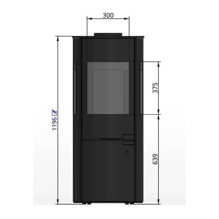 Печь камин Schiedel Sirius 3+дымоход Permeter Smooth Air 