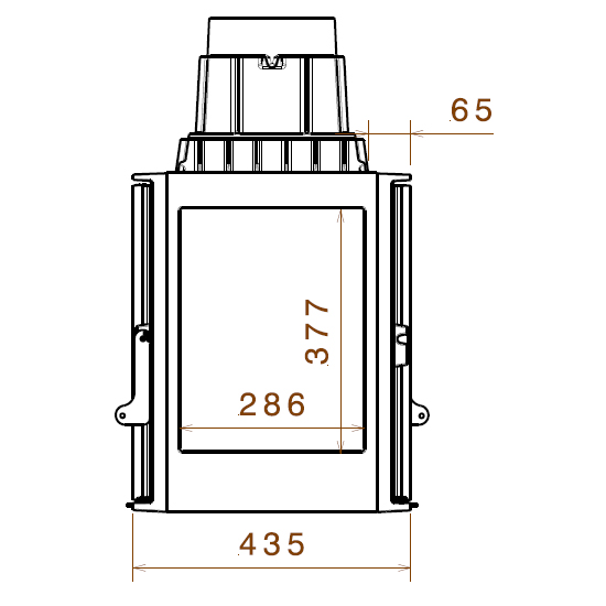Каминная топка LCI 9 GDFs CL (Liseo Castiron) 