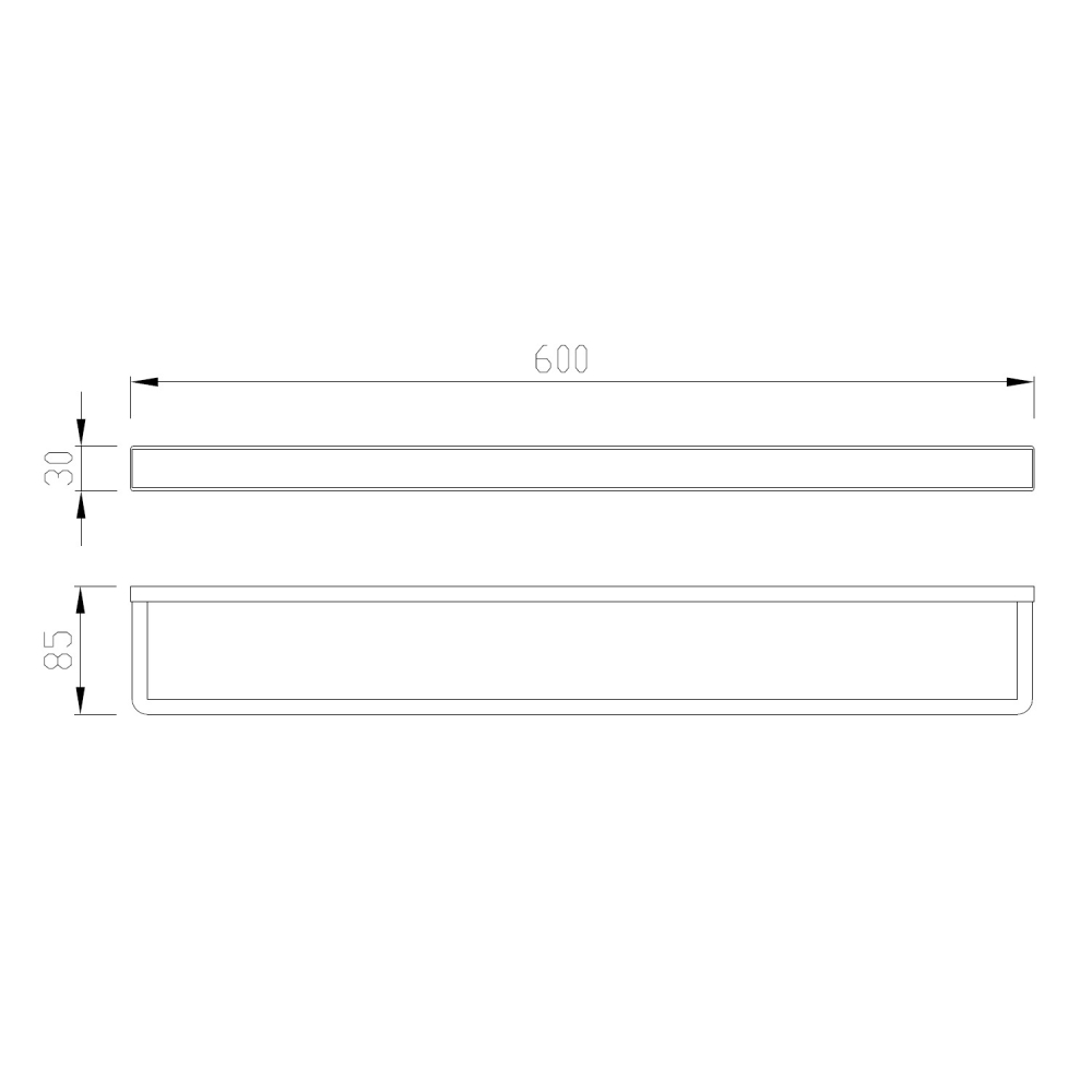 Полотенцедержатель Abber Westen AA1755G, 60 см, цвет золото матовое 