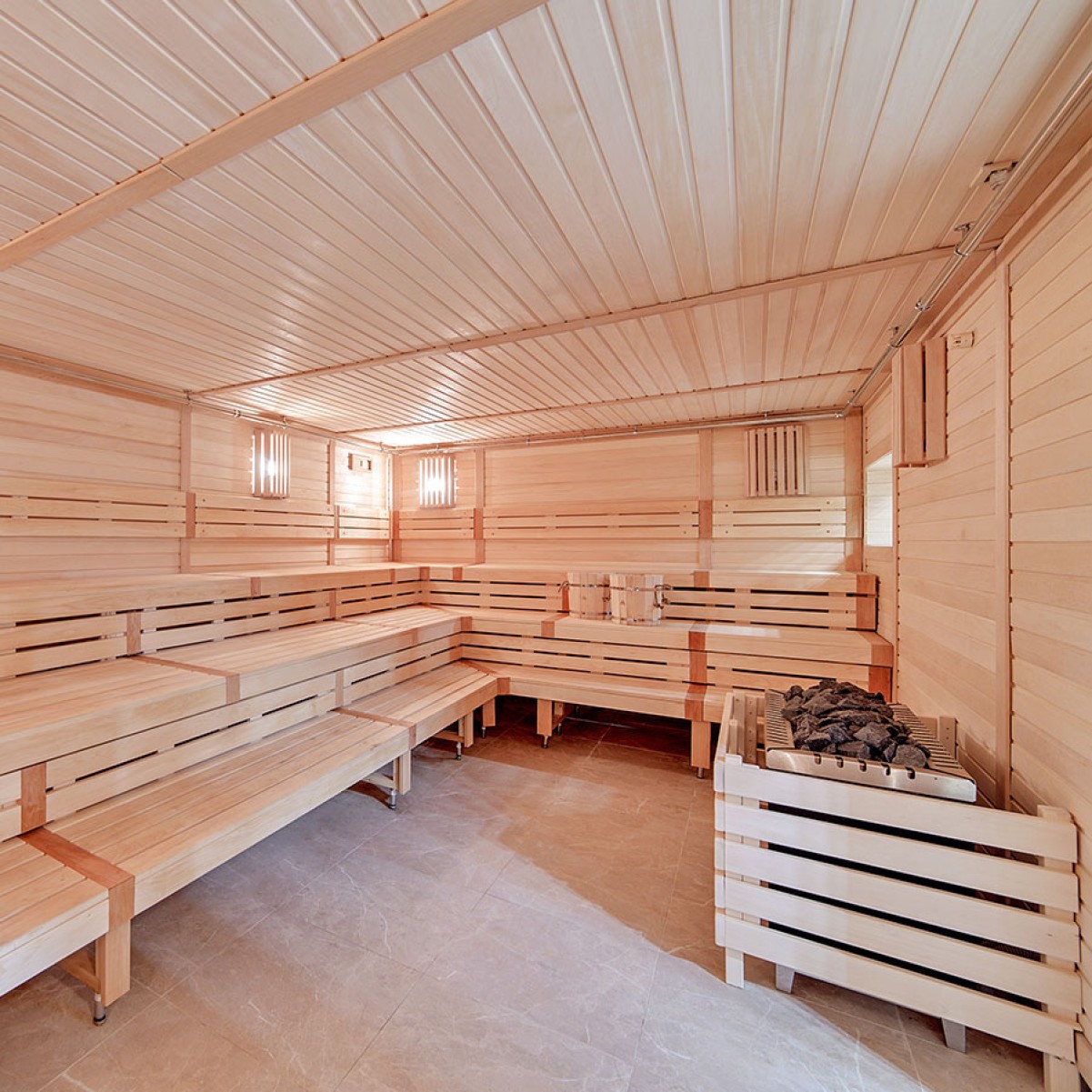 Печь с парогенератором для сауны Lang  SAUNA-therm Тип 104, 32 кВт (48-62 м³, 50 кг камней) 